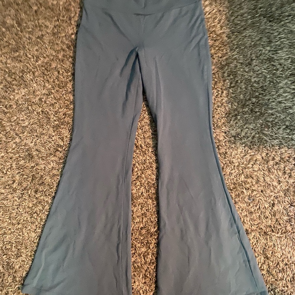 Women's Blue-Gray Boot Cut Flare Pants
